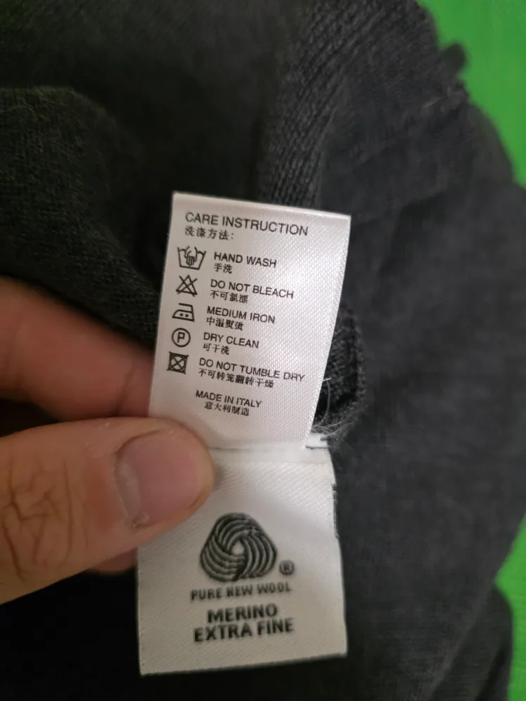 Ascot Chang Men's Grey  Crewneck wool sweater(Size 54) image indicator(5)