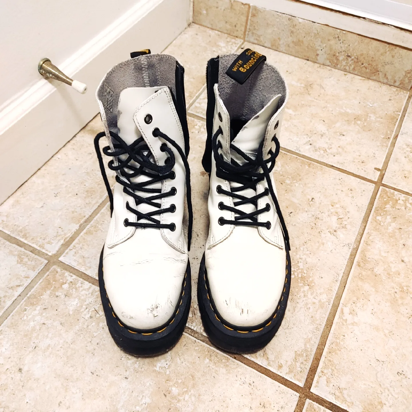 White Platform Boots thumbnail