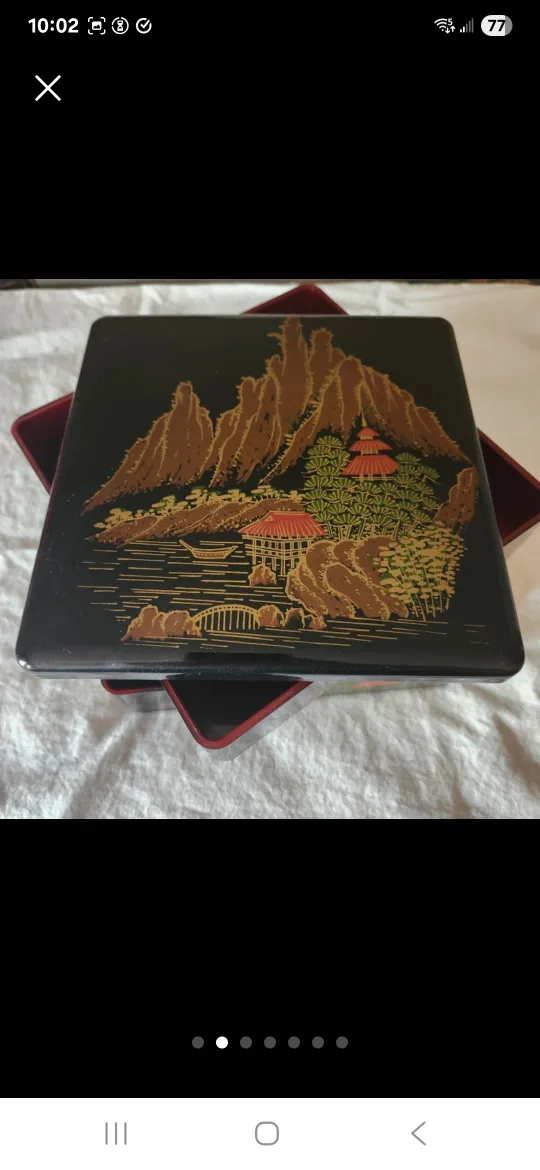 Lacquerware Bento Box with Lid image indicator(2)