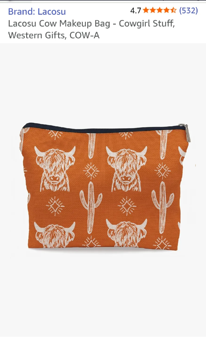 Brand New Cow-a Makeup Bag image indicator(10)