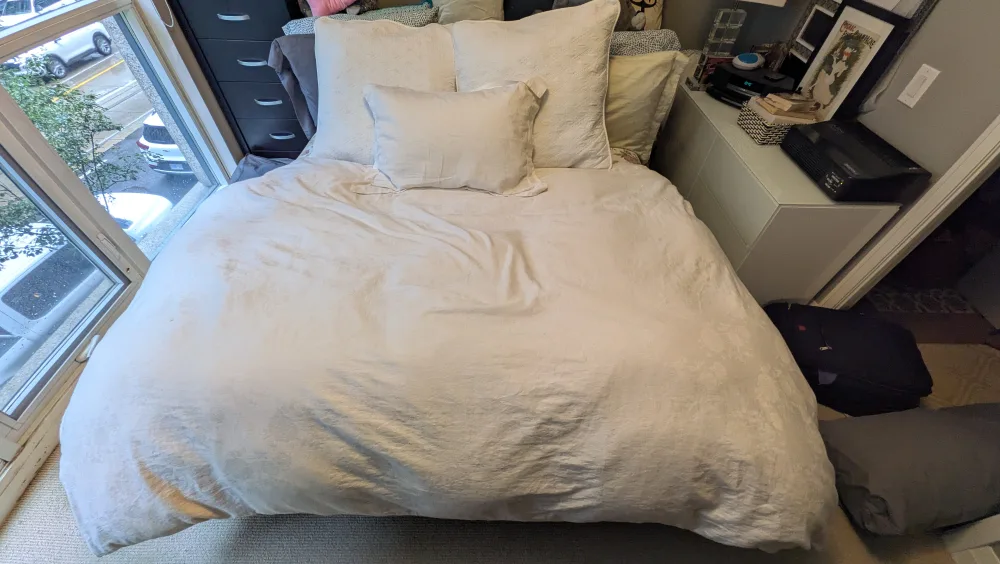 Twin Feather Duvet w/Pillow and Cover Set, Throw Pillows thumbnail