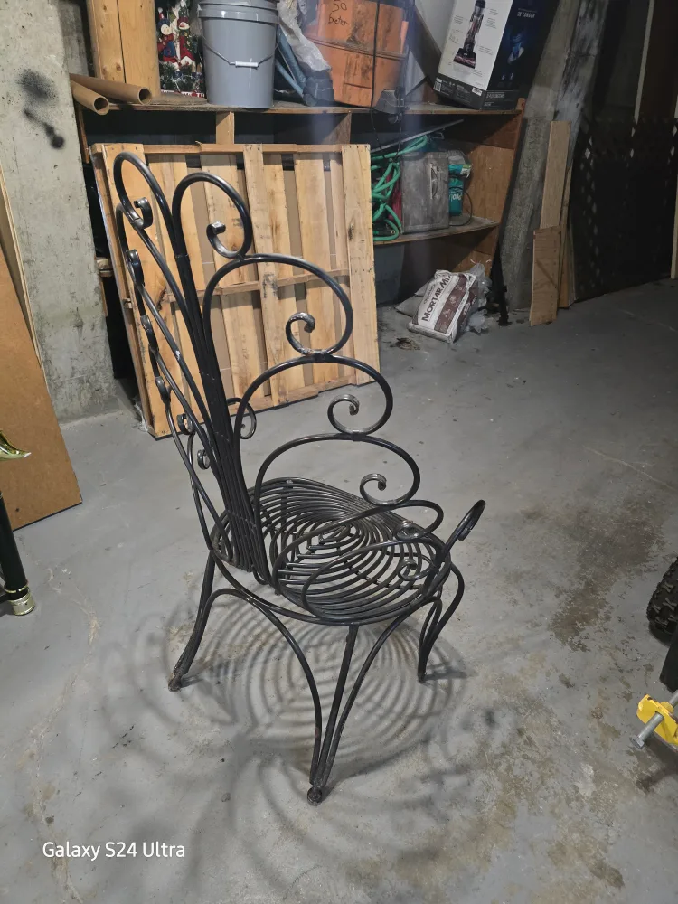 Metal Peacock Chair - Black image indicator(2)