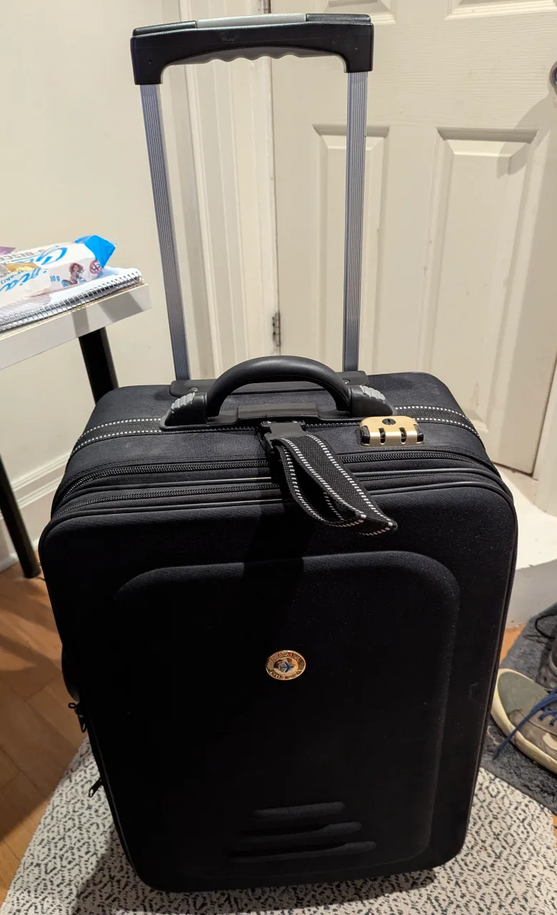 Black Wheeled Carry-On Suitcase thumbnail