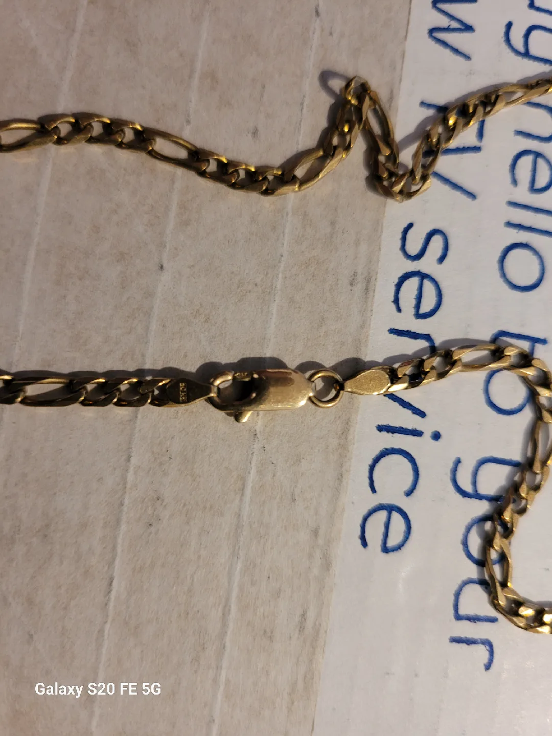 10k  Real..Gold  Figaro Chain thumbnail