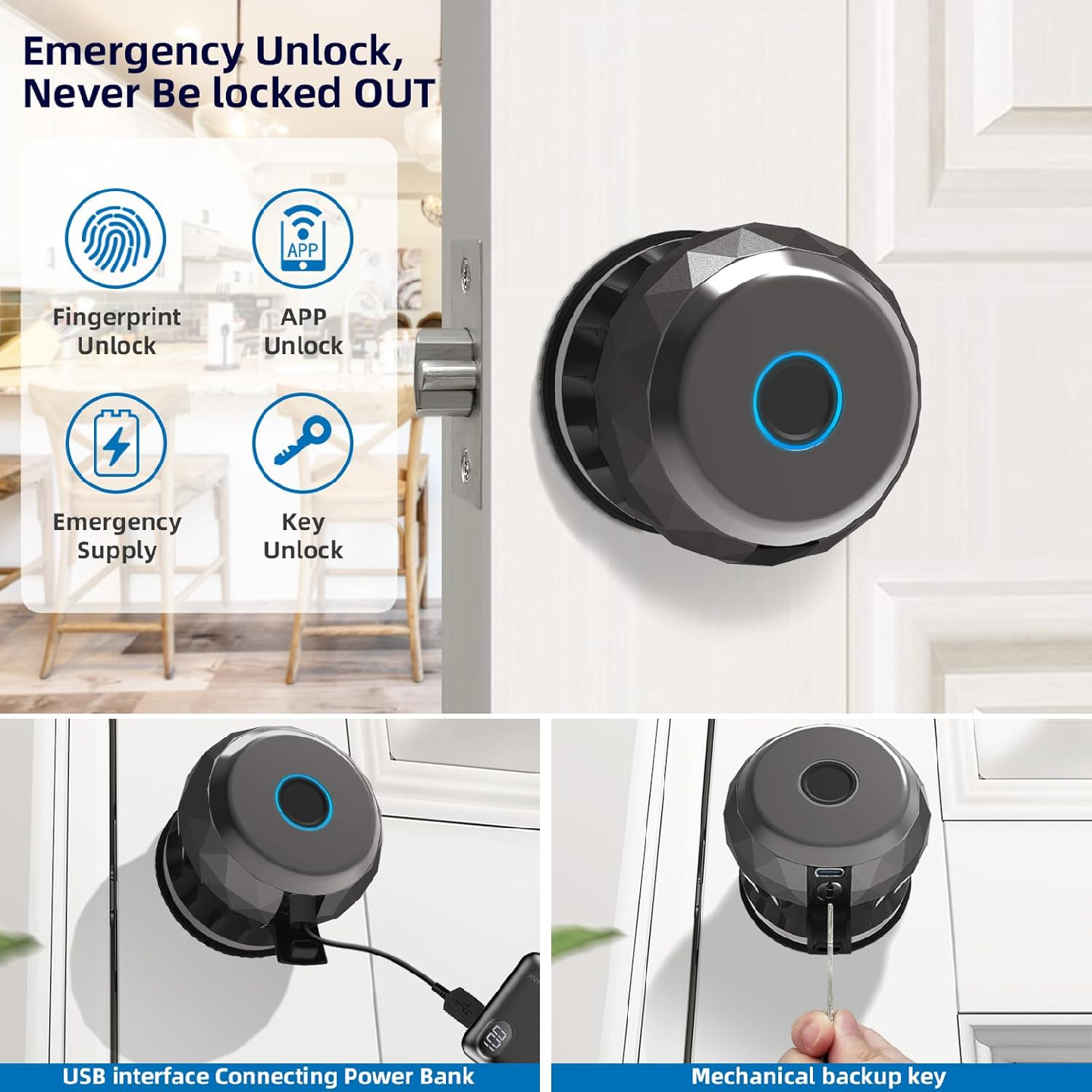 Euphoricca Fingerprint Door Locks - photo 4