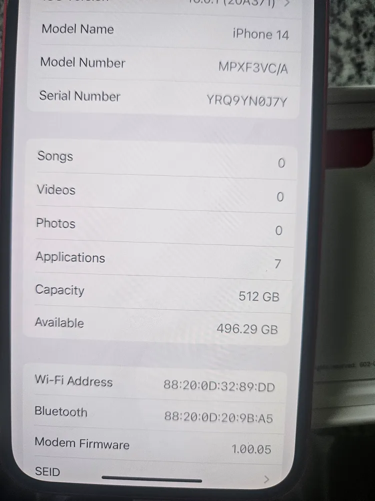 New Apple iPhone 14 Red 512GB (Unlocked) image indicator(2)