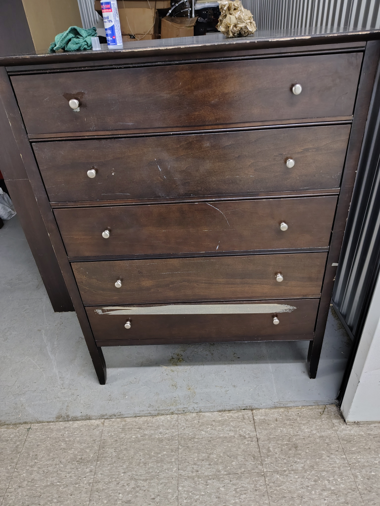Dark Brown 5-Drawer Dresser - photo 2