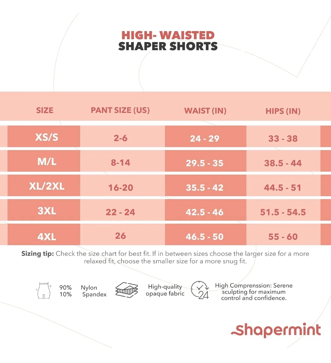 Shapermint High-Waisted Shaper Shorts - XS/S image indicator(10)