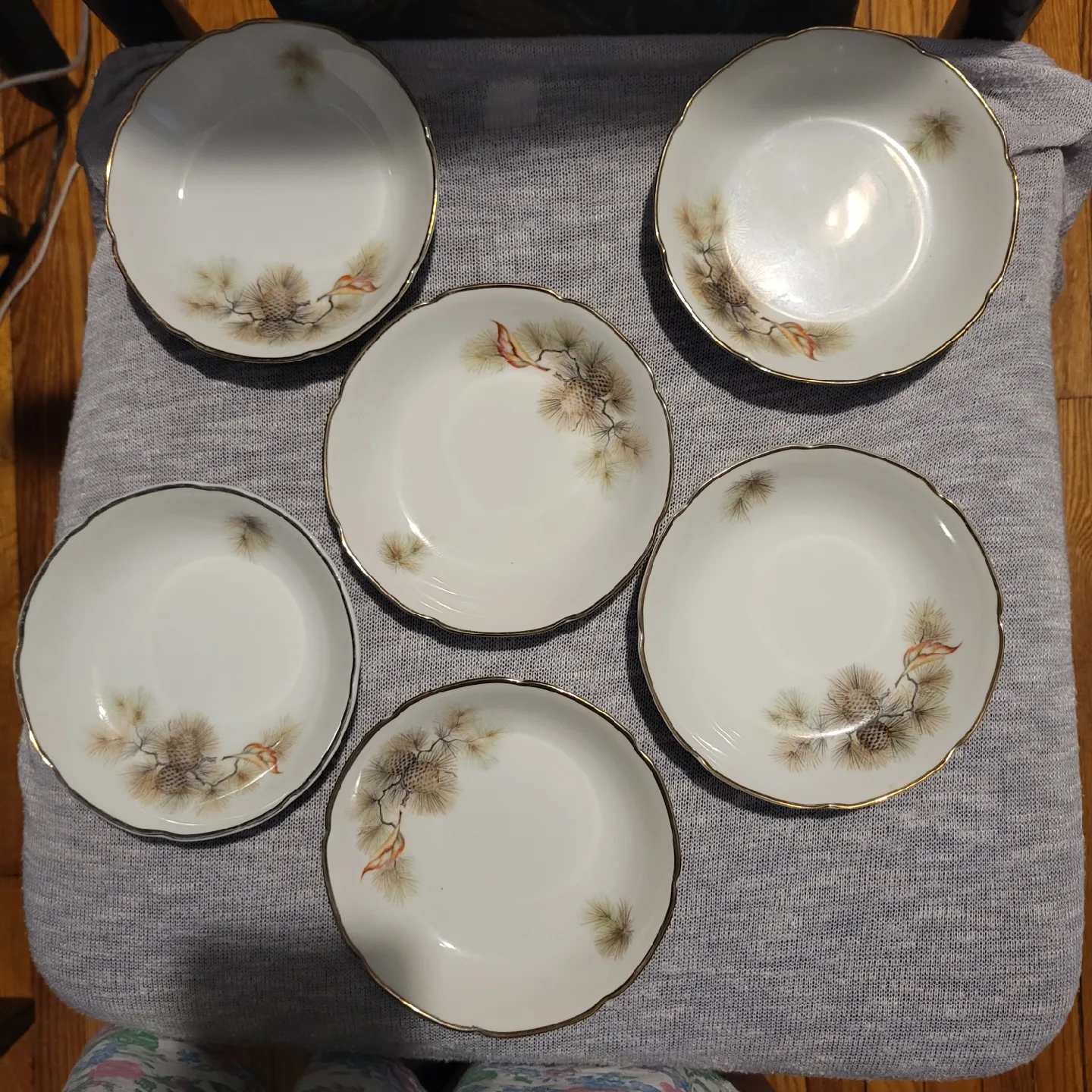 Pine Tree Fine Translucent China Bowls (Set of 6) thumbnail