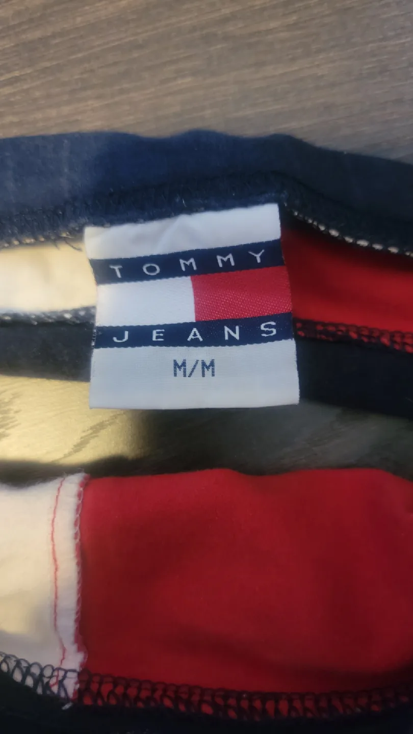Vintage Y2K Tommy Jeans Colour Block Tube Top image indicator(2)