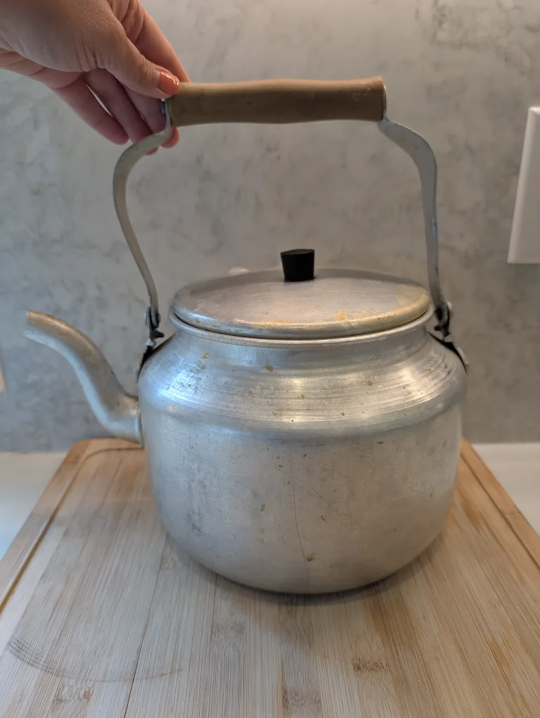 Vintage Aluminum Teapot - TT 27TM - Retro Cuisine Decoration thumbnail