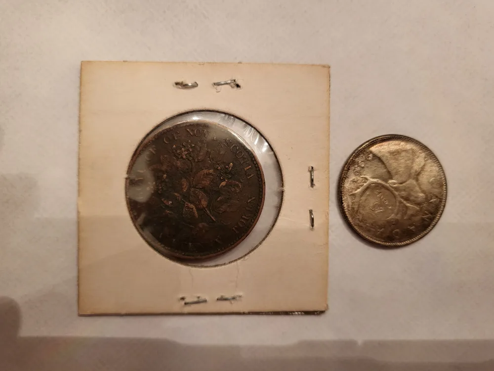 1856 Nova Scotia Half Copper Penny image indicator(3)
