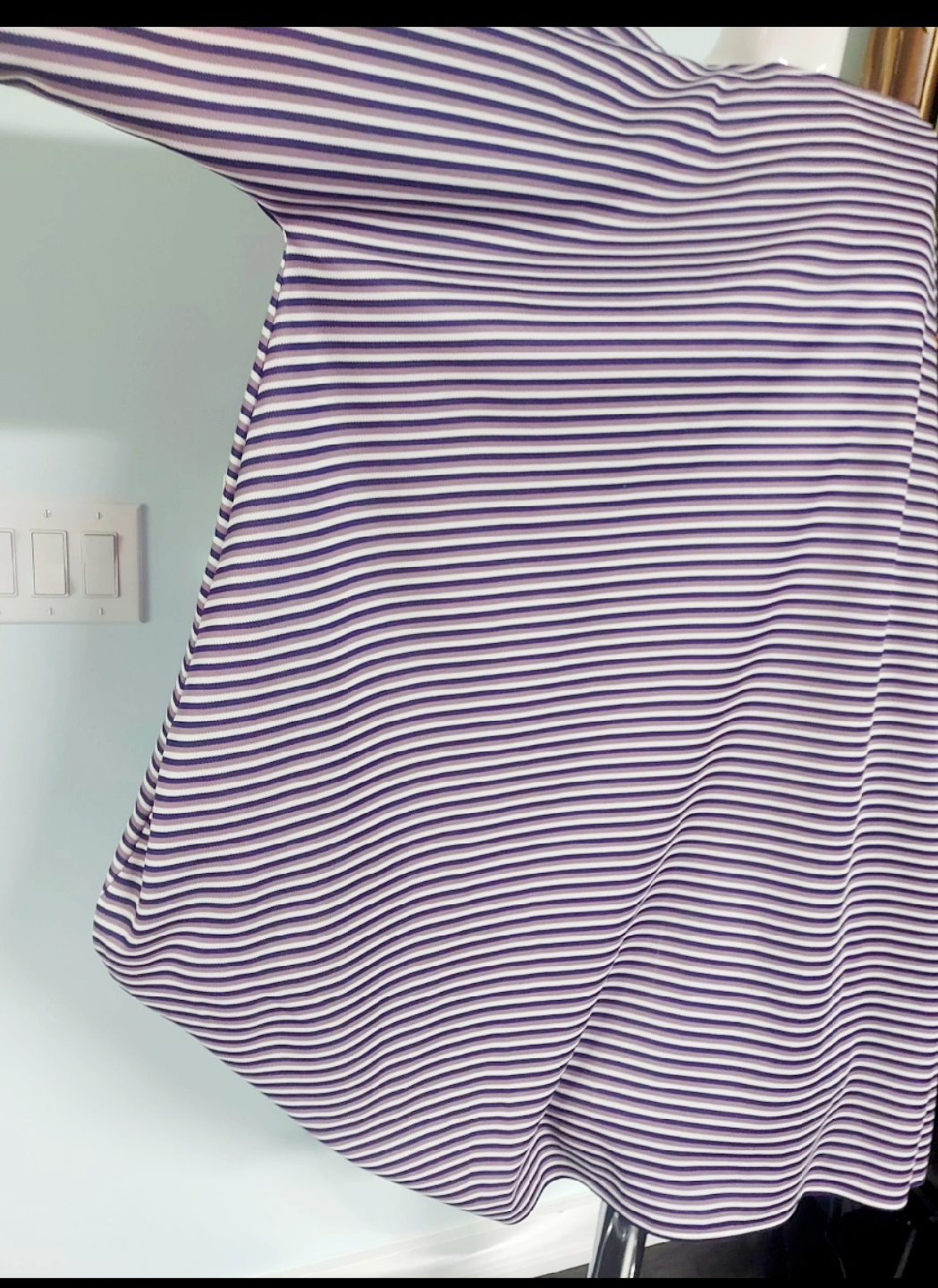 Striped dress asymmetrical - photo 2