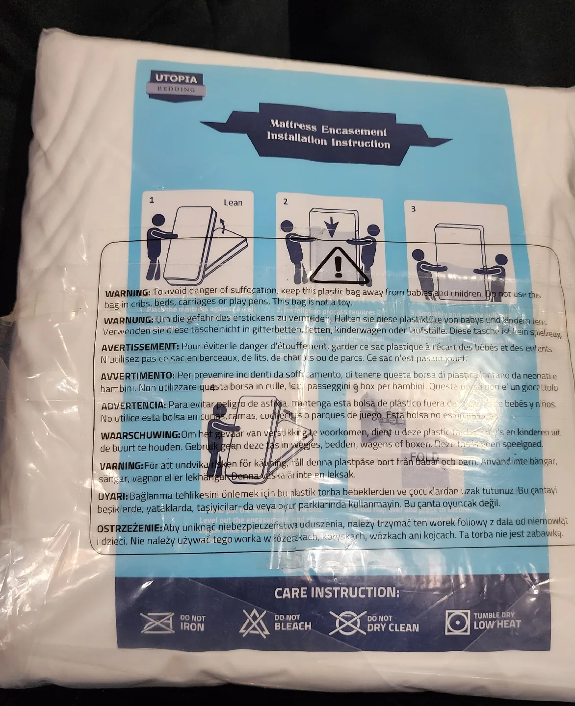 TWIN Waterproof Mattress Encasement  13" image indicator(4)