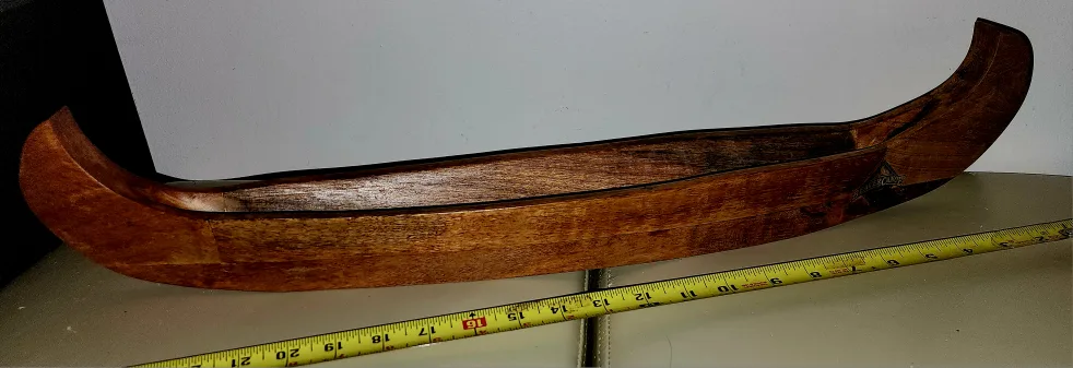 Beaver Canoe Wooden Decorative Canoe image indicator(3)