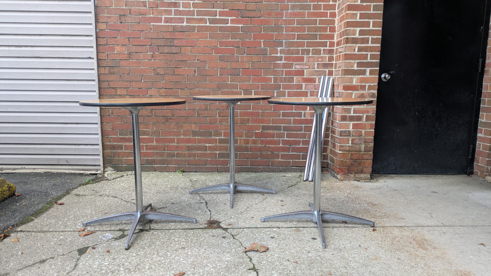 24" round highboy/ cocktail tables with 42" & 30" post - photo 5