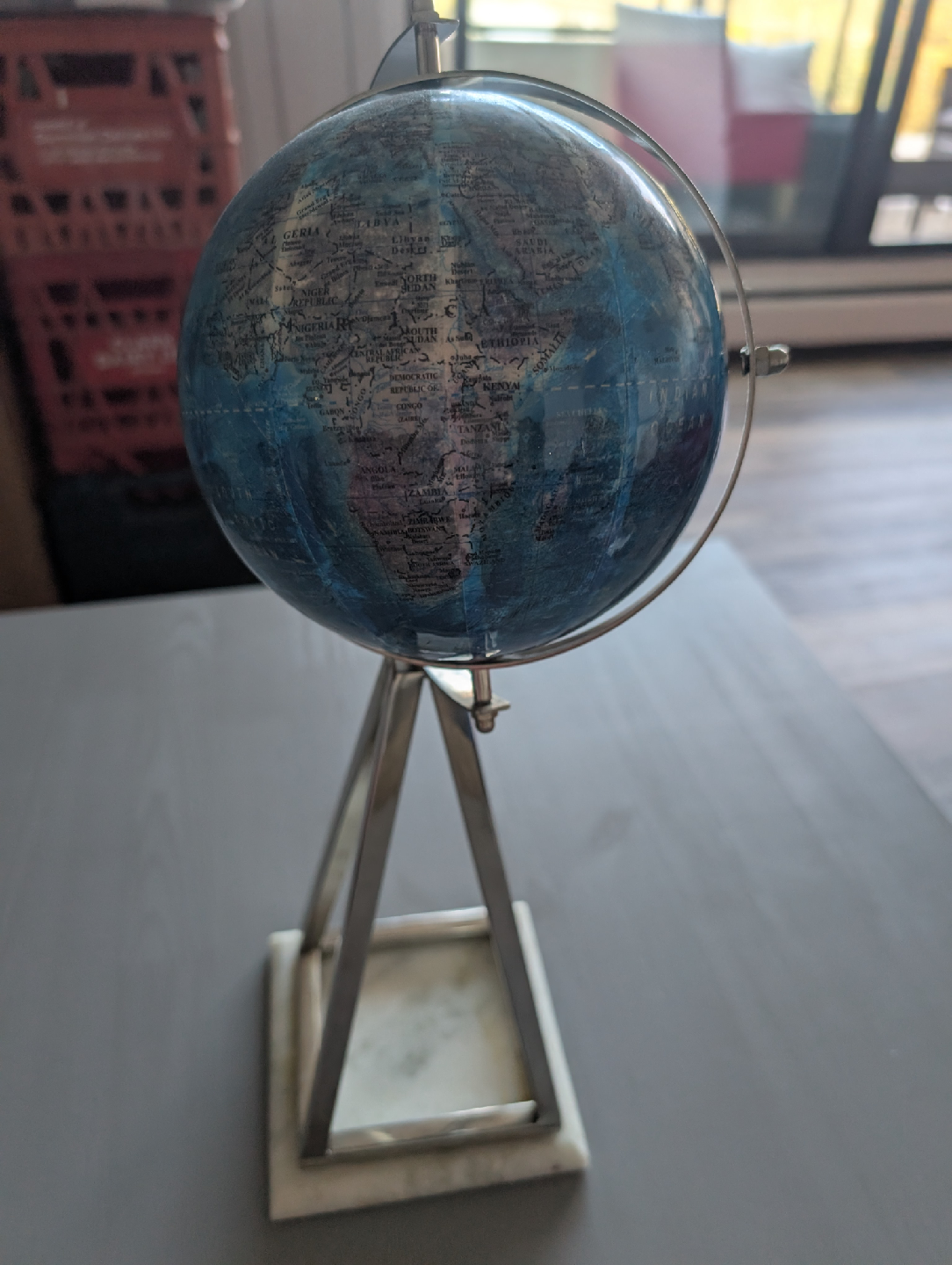 Decorative Globe with Metal Stand