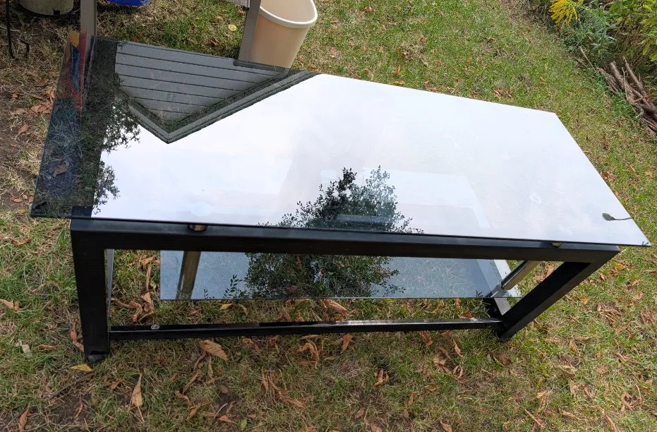 Glass Top Console Table - 52x20 inches image indicator(2)