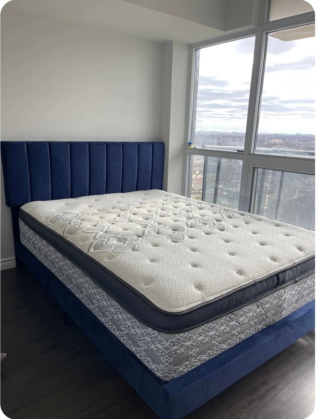 Blue Bed Frame queen size thumbnail
