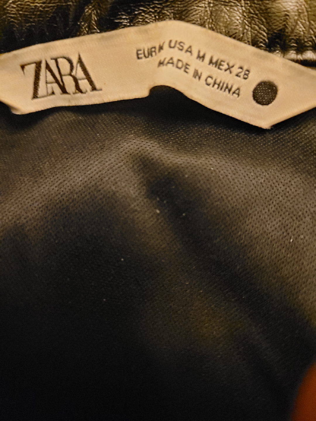 Zara Black Faux Leather Dress - Size M - photo 2