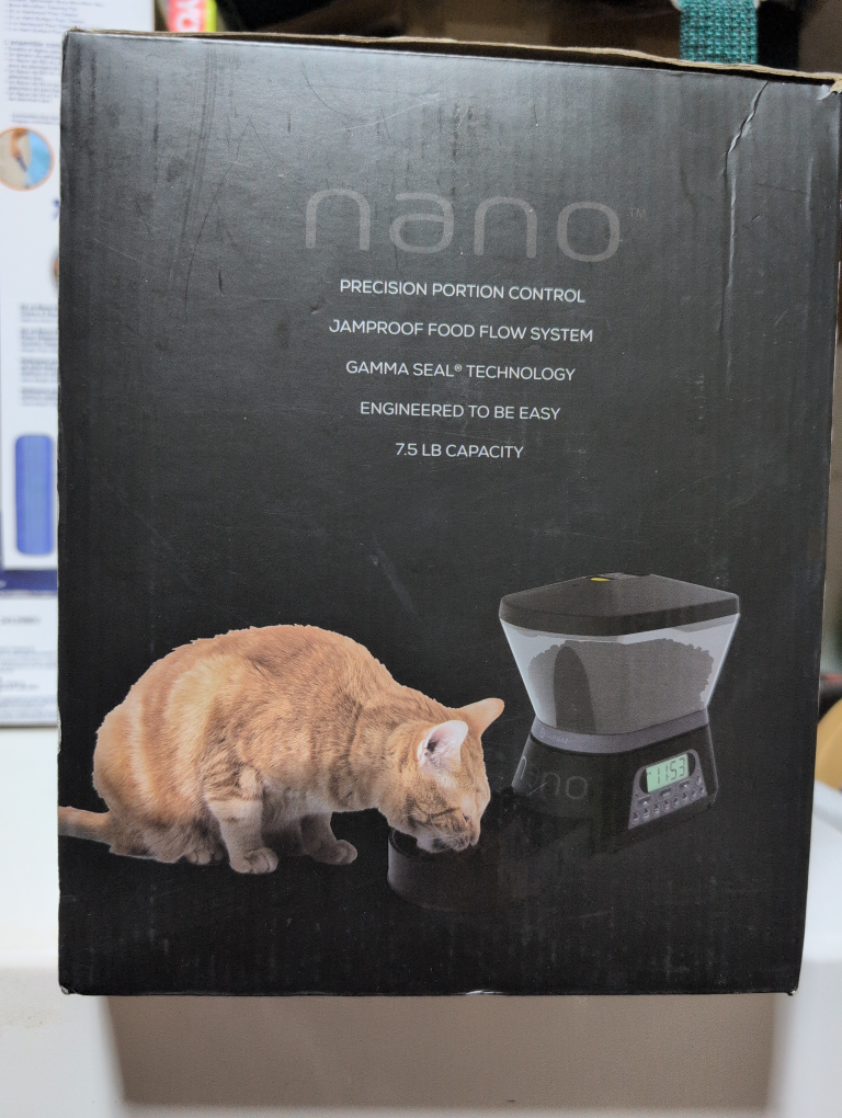 Gamma2 Nano Automated Pet Feeder - 7.5 LB Capacity - photo 2