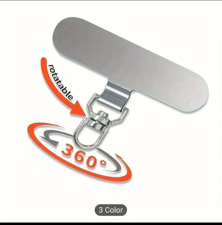 Upgraded 360° Rotating Stainless Steel Phone Lanyard Connector thumbnail