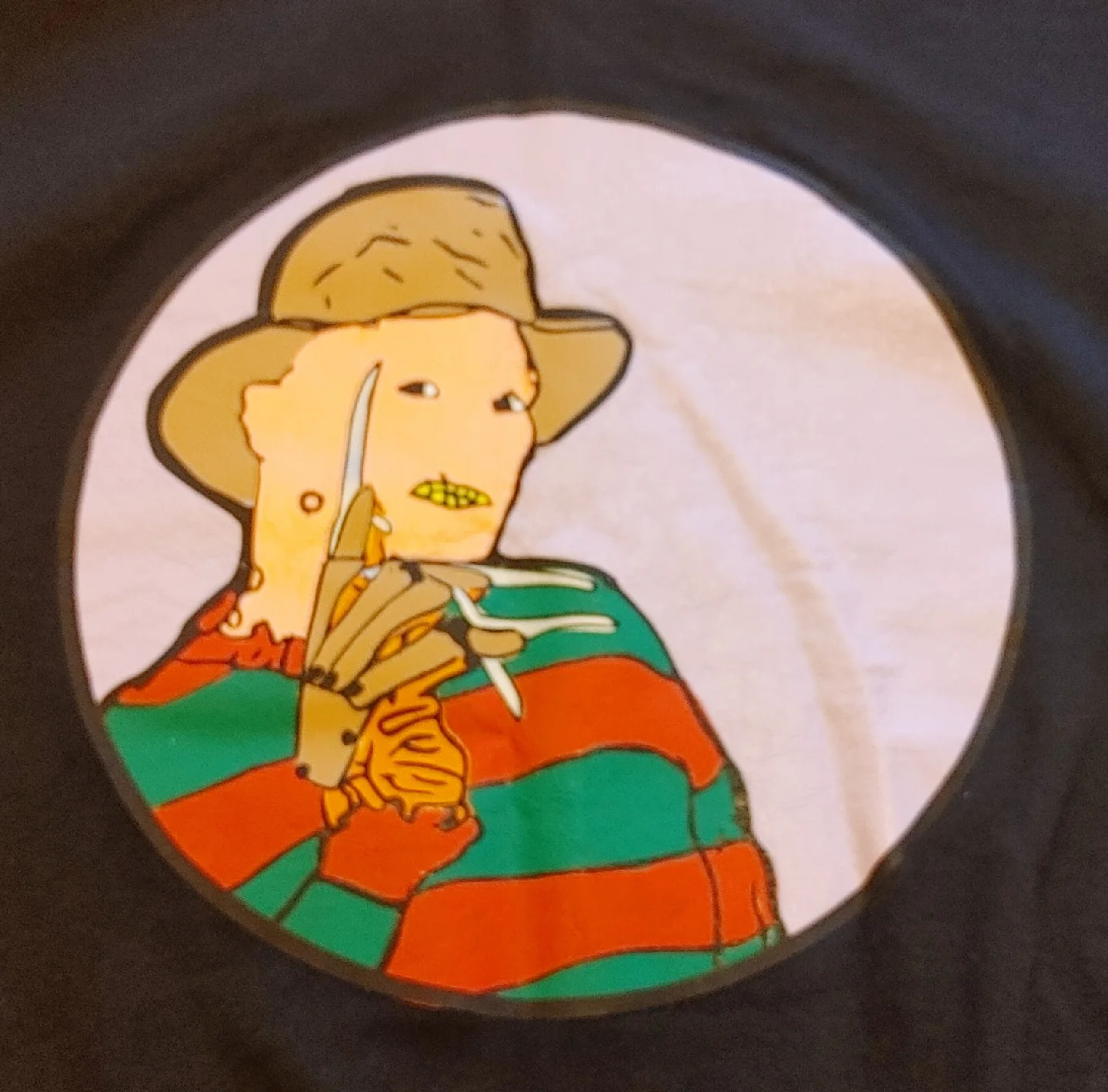 Gildan Heavy Blend Black Freddy Krueger Sweatshirt image indicator(5)