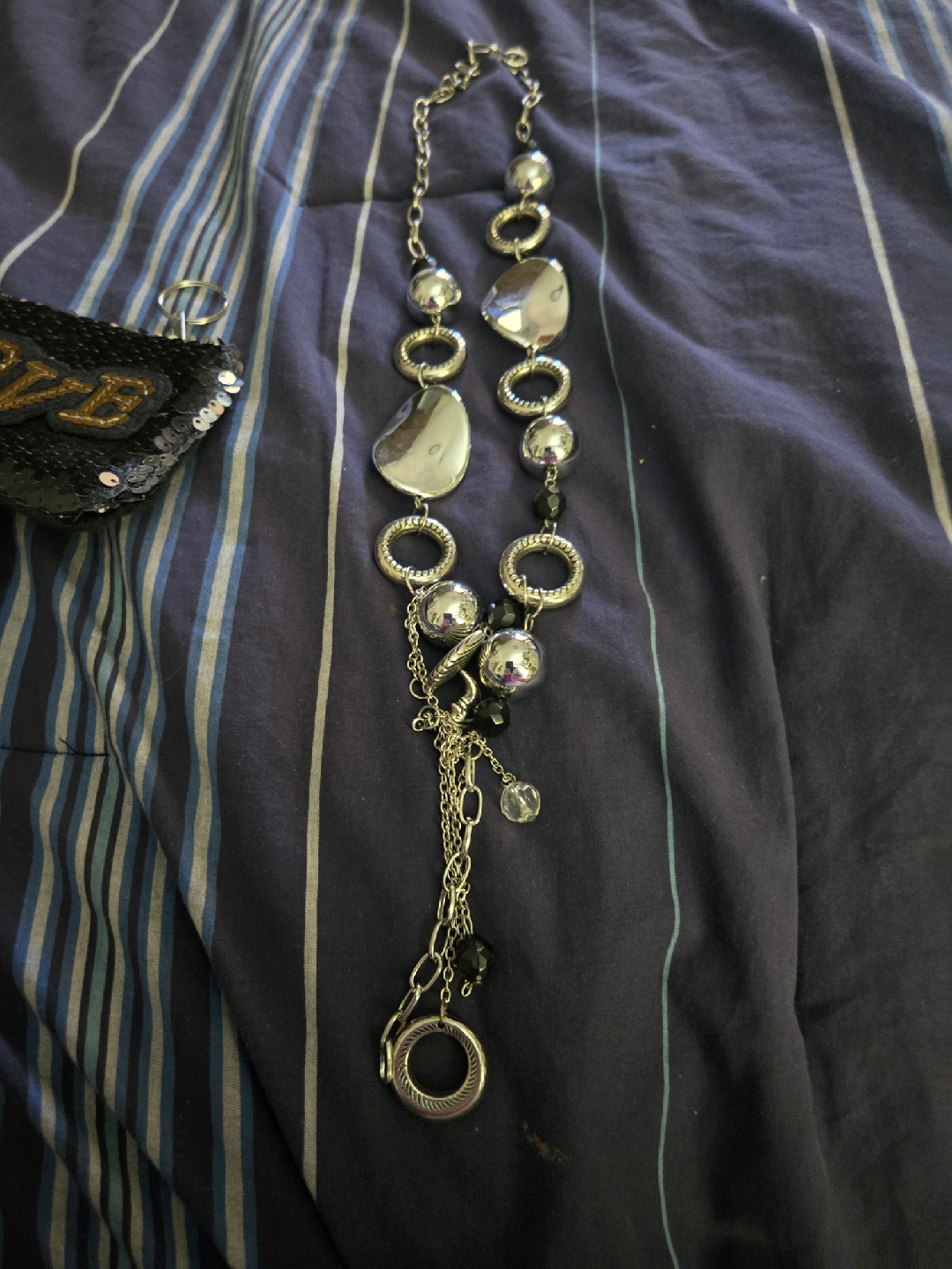 Silver Tone Statement Necklace