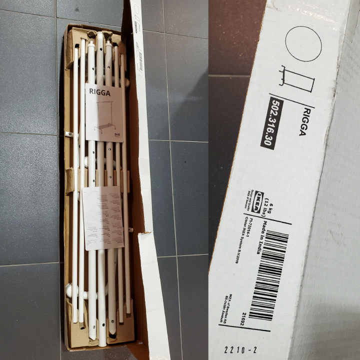 ➡️ IKEA Rigga Clothes Rack - White, Like New! - photo 4