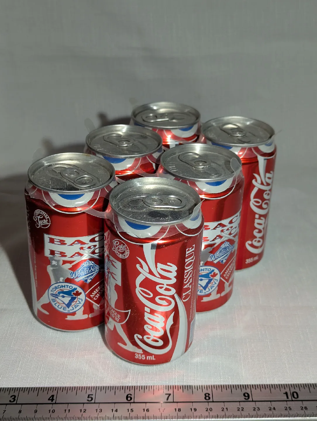 Coca Cola 6 pack of Toronto Blue Jays 1992/93 Back 2 Back wins thumbnail