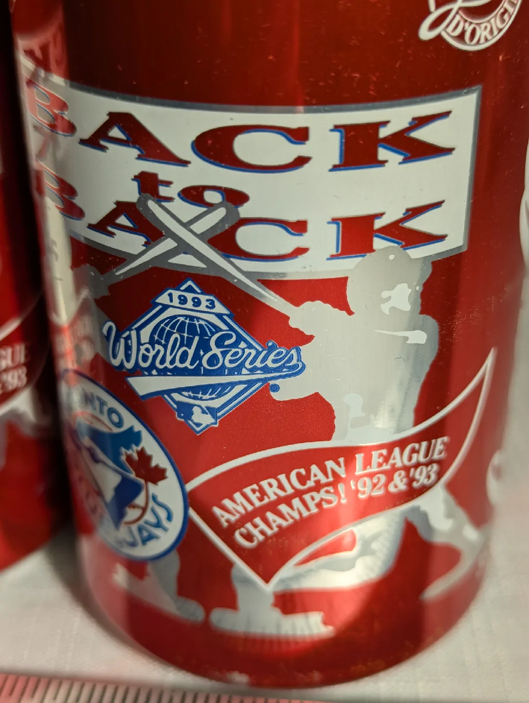 Coca Cola 6 pack of Toronto Blue Jays 1992/93 Back 2 Back wins image indicator(4)