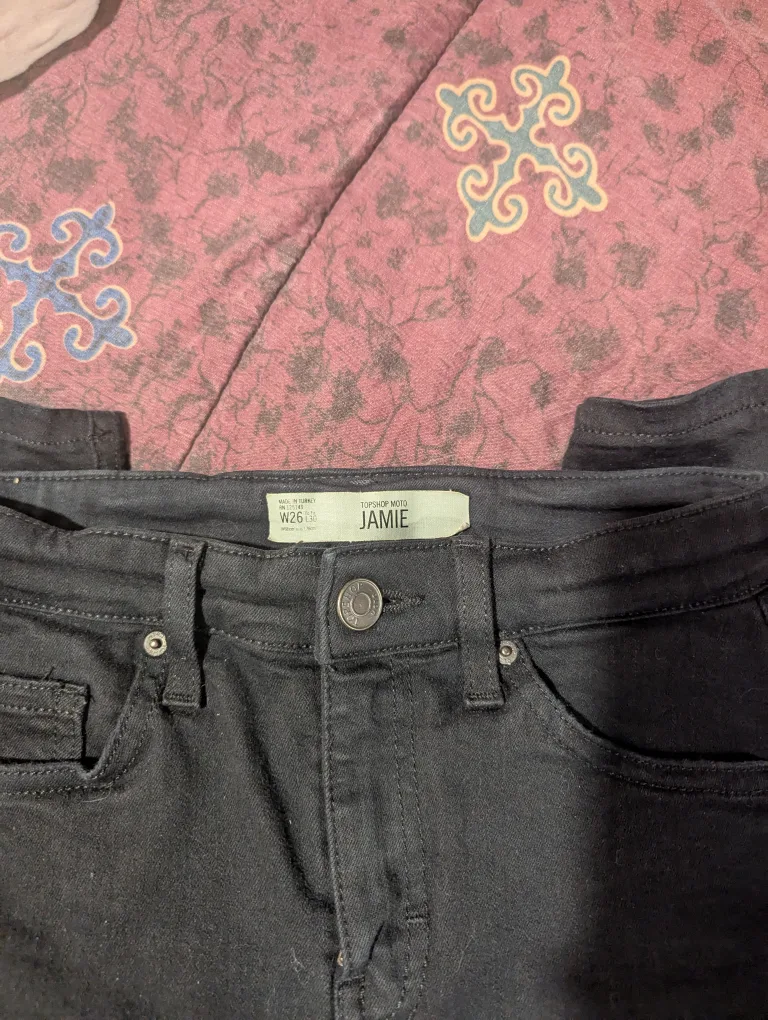 Topshop Moto Black Jamie Jeans W26 image indicator(4)