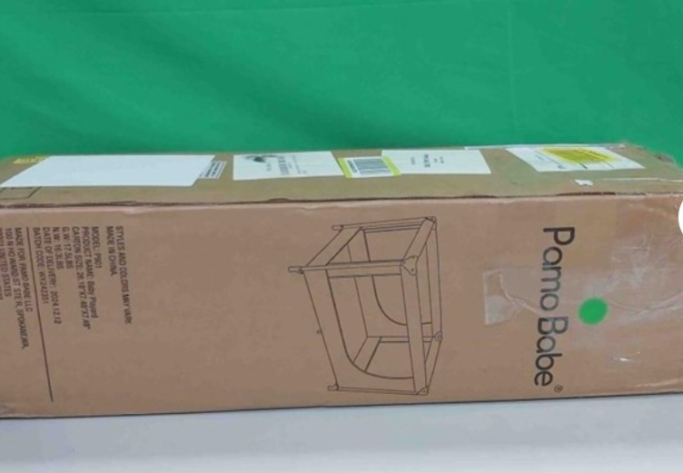 New Pamo Babe Portable Crib Baby Playpen - Black - photo 4