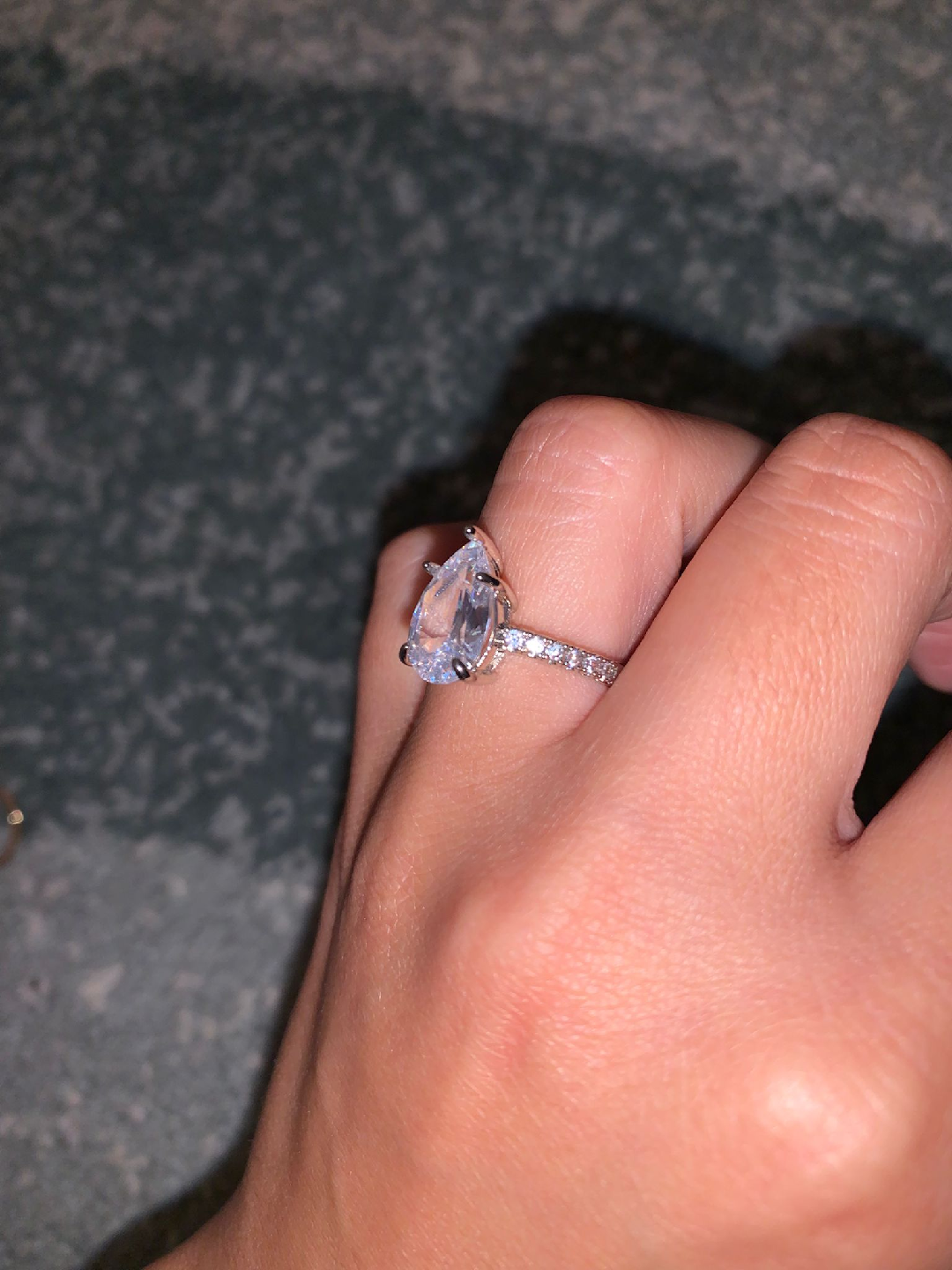 pear shaped ring - photo 2