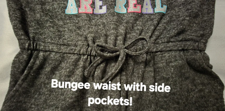 NEW! Urban Kids Unicorn Romper - Size 10/12 Youth image indicator(5)