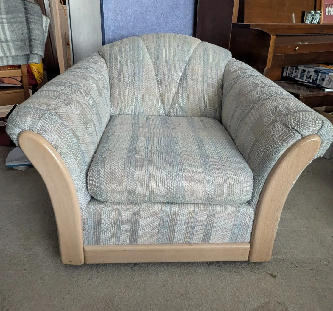 FREE - Armchair with Wooden Armrests thumbnail