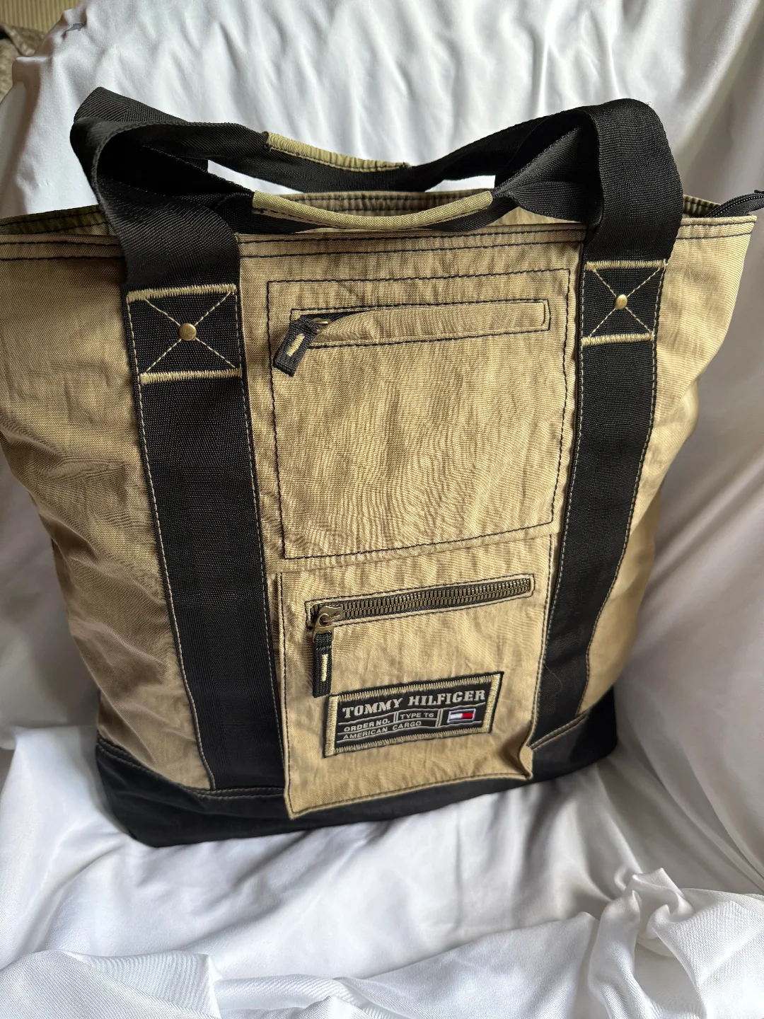 Tommy Hilfiger Tote Bag - Khaki & Black thumbnail