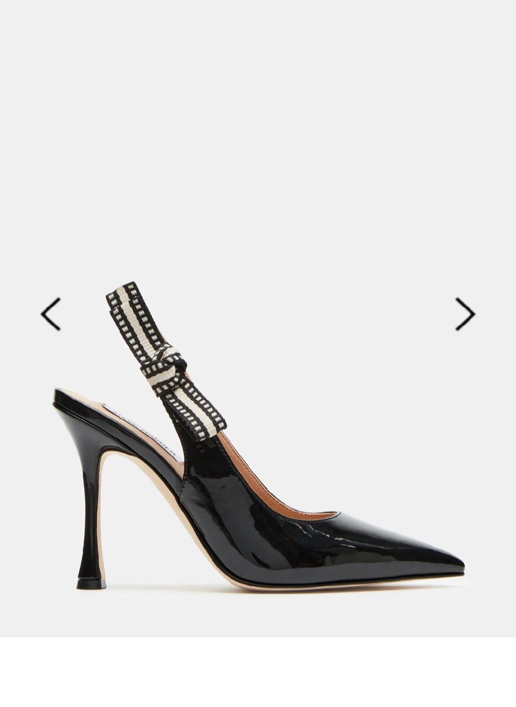 Steve Madden Black Patent Slingback Heels size 10
