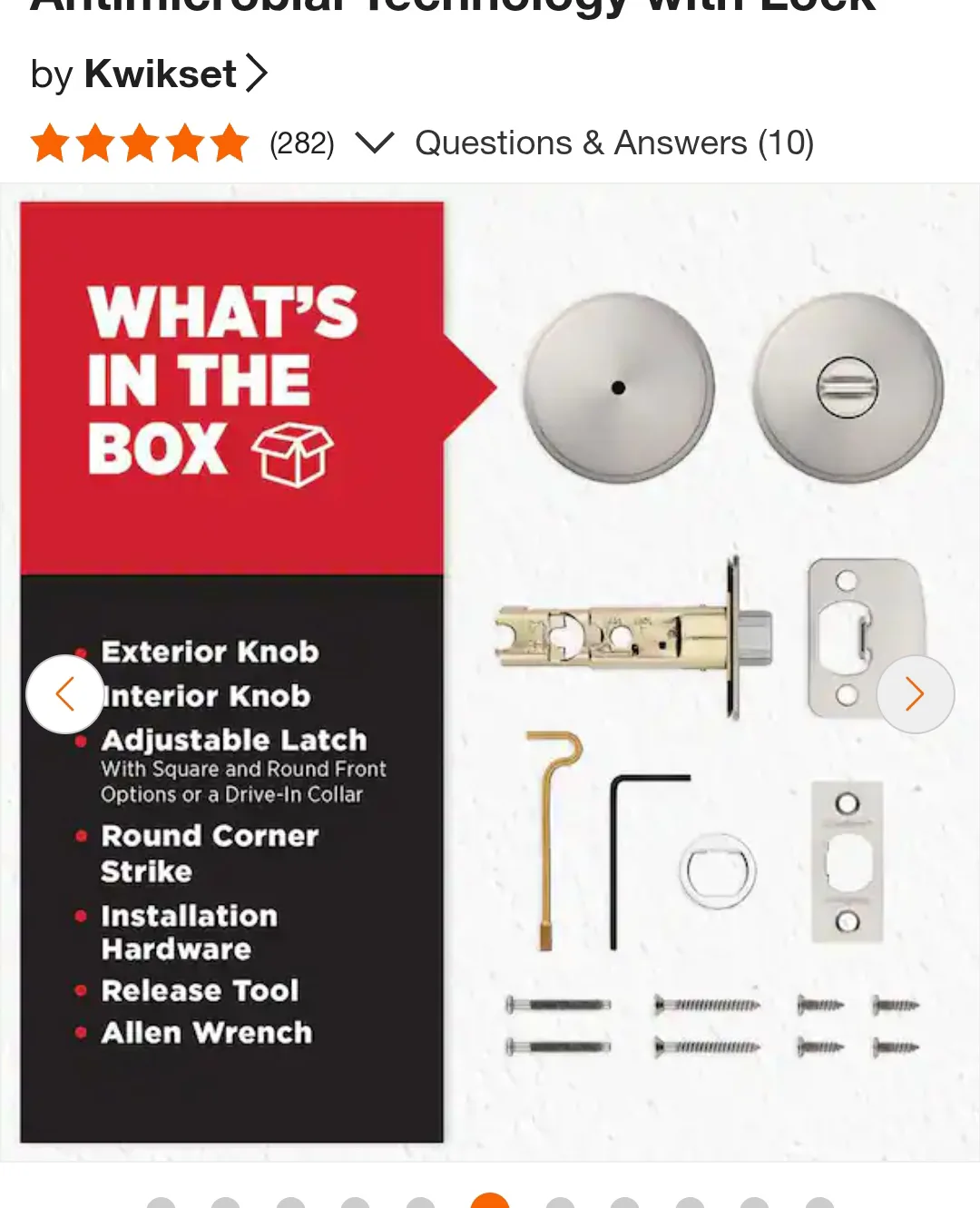 New Kwikset Pismo Round Matte Black Door Knob image indicator(9)