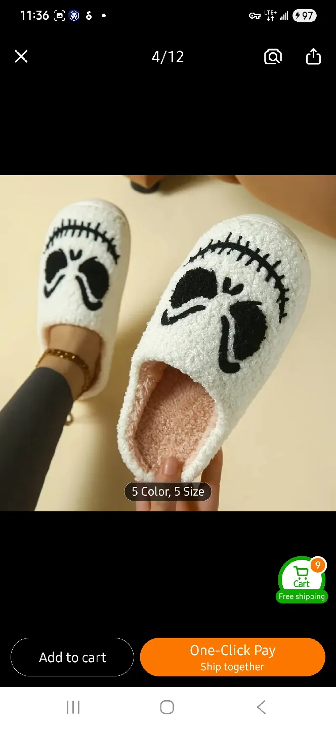 NEW Nightmare Before Christmas Slippers 💀 image indicator(4)