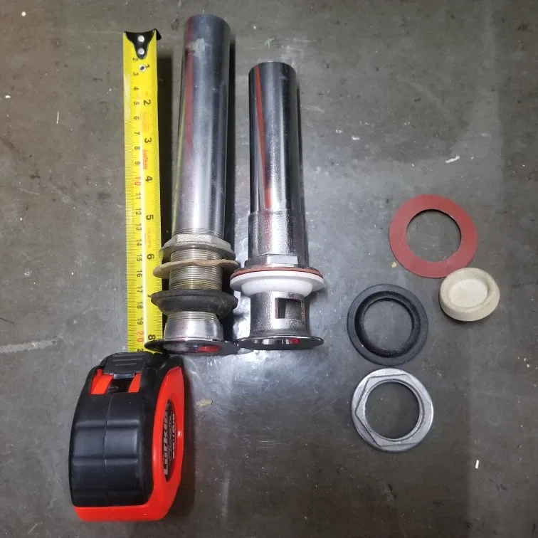 Metal,chrome Sink Drain Pipe & Hardware thumbnail