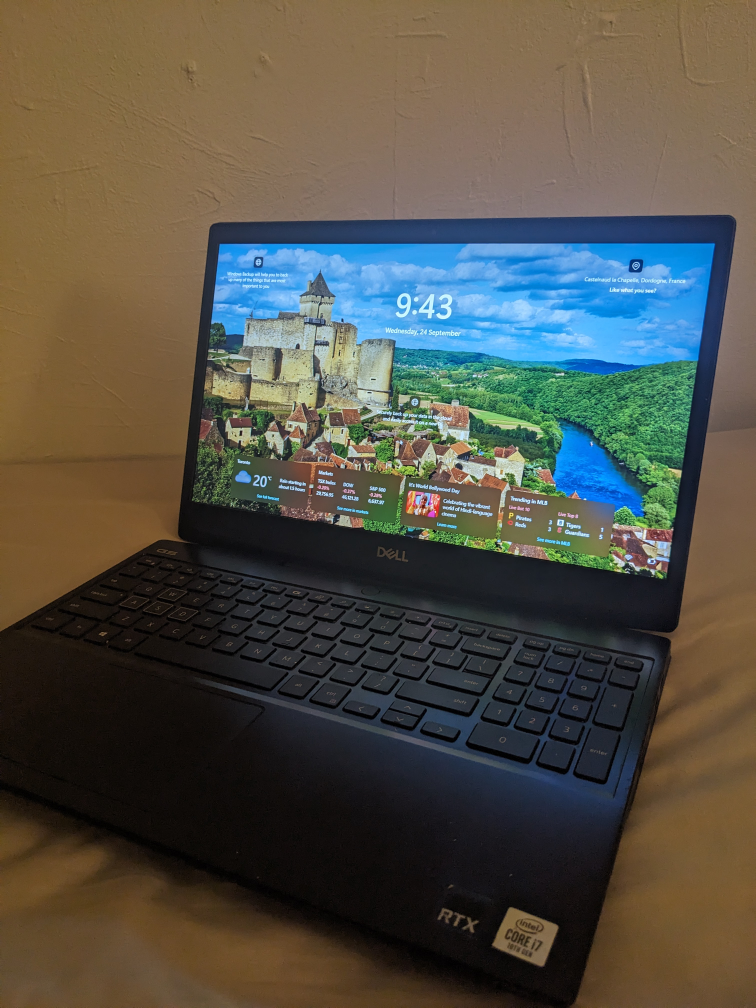 Dell G5 Intel i7 Processor, 1TB SSD, 16 GB RAM, GPU RTX 2070