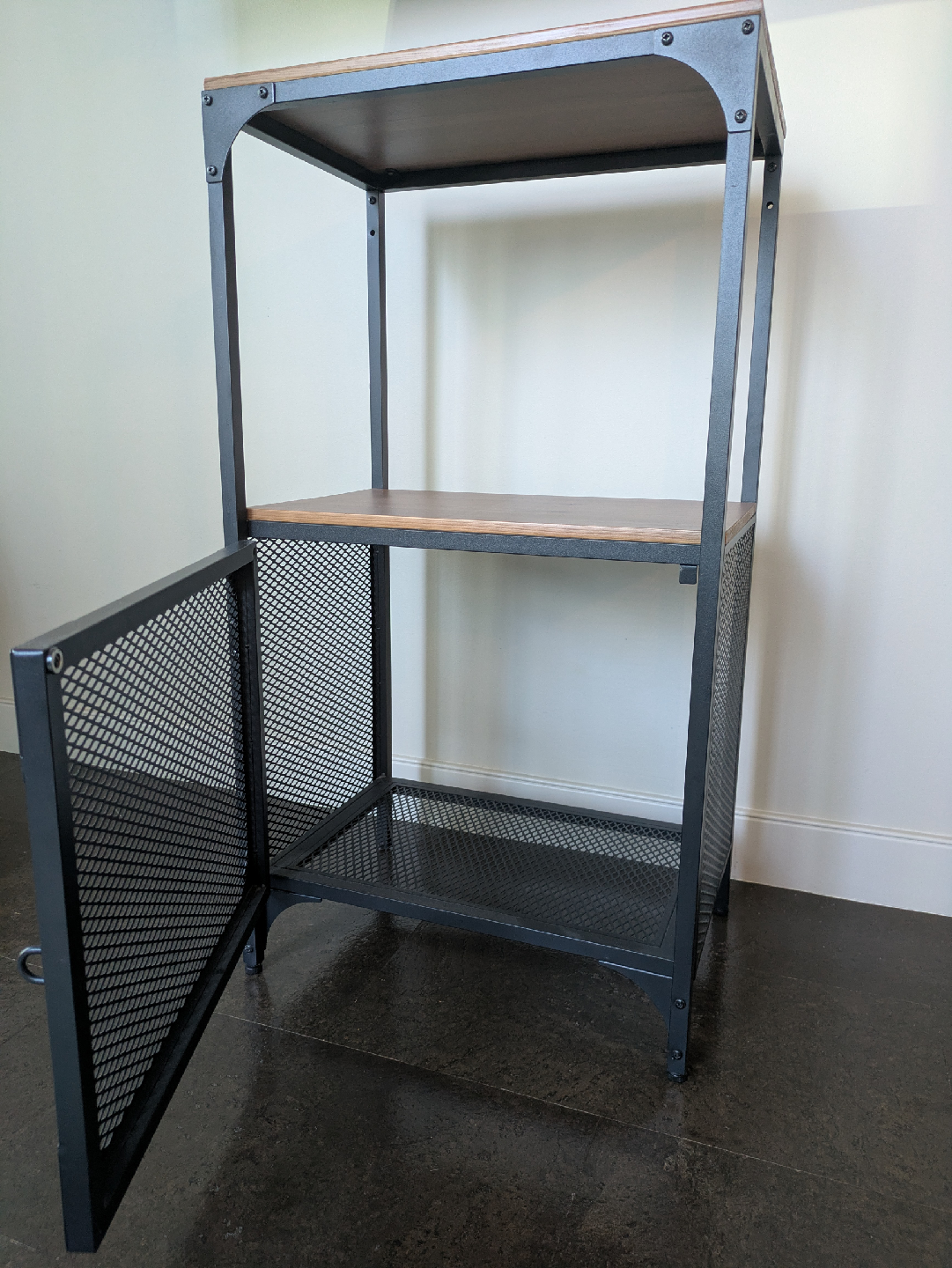 IKEA Fjallbo Shelf Unit Industrial Metal and Wood - photo 2