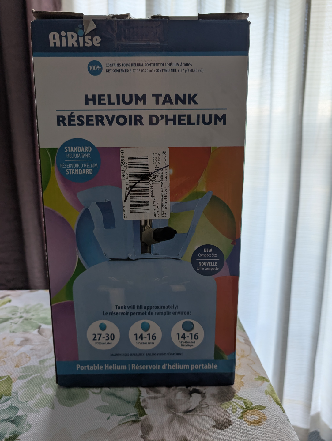 Airise Helium Tank - Portable