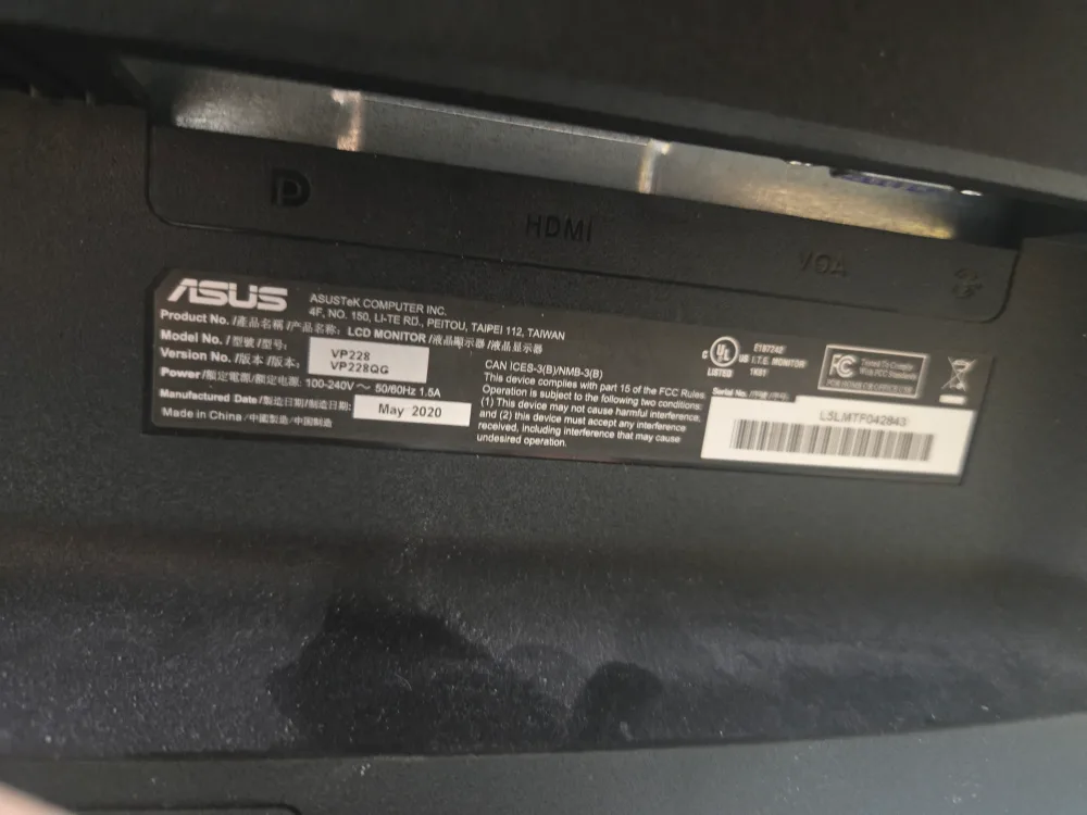 ASUS VP228 22-inch Monitor image indicator(2)
