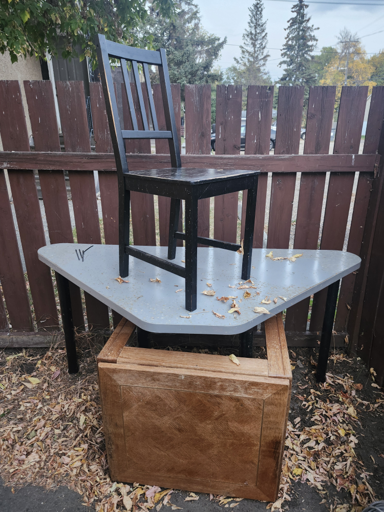 Used Black Wooden Chair - photo 2