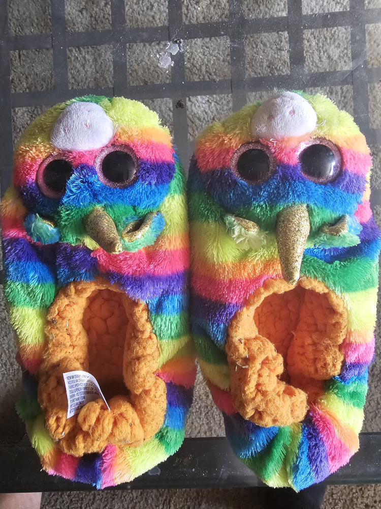 TY unicorn slippers