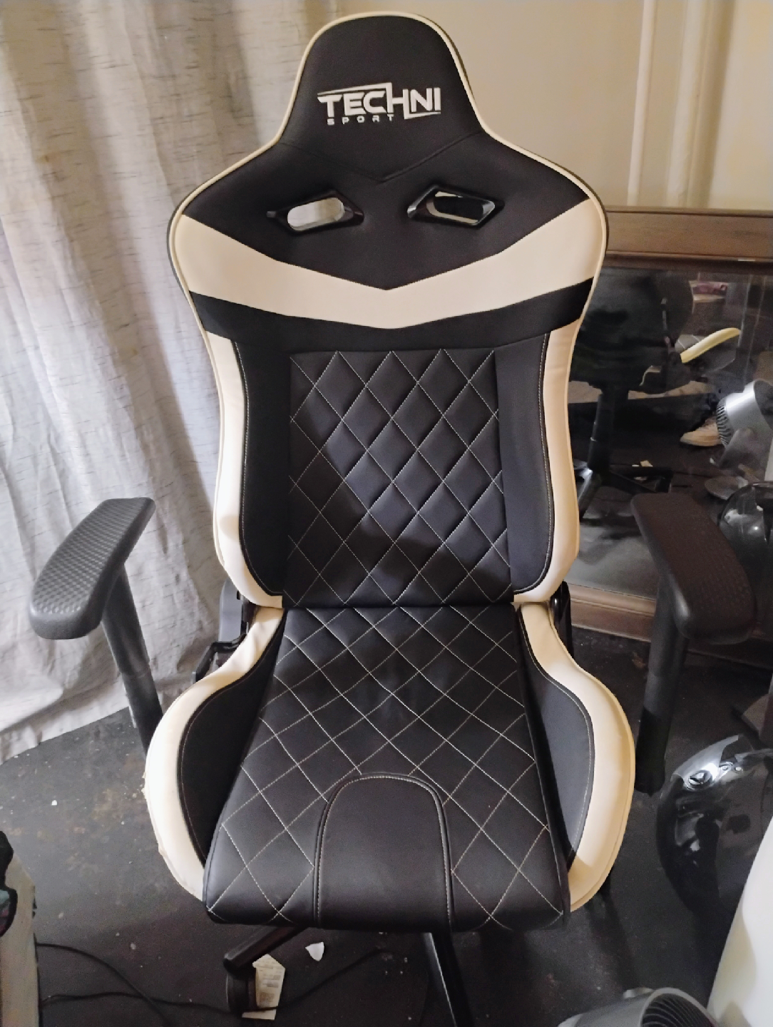Techni Sport Gaming Chair - Black and White - photo 3