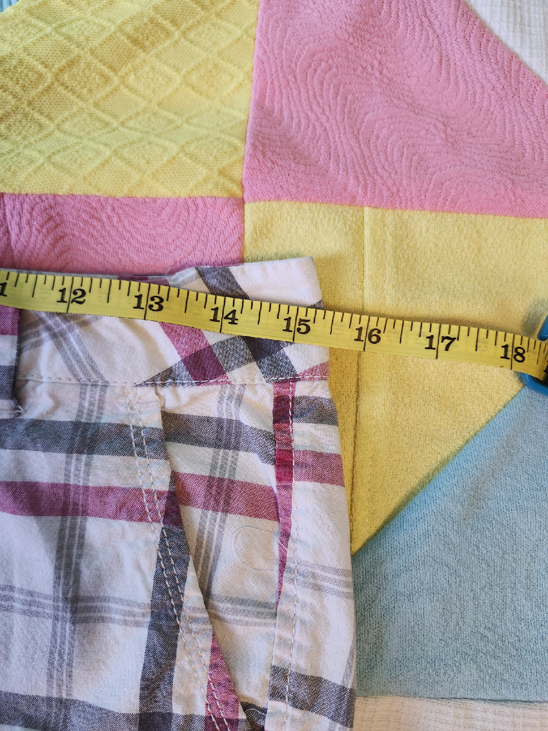 Aeropostale pink/grey/white plaid shorts - photo 5