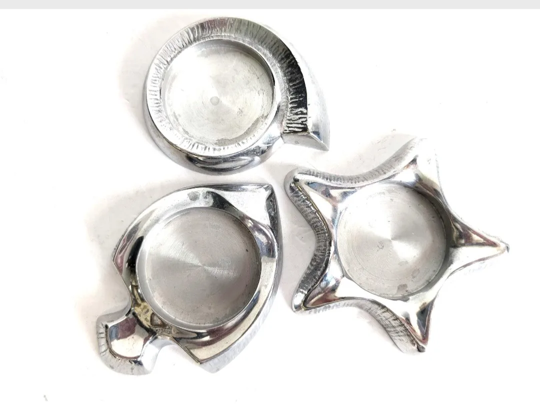 Partylite Tealight Candle Holders ~ Pewter Tone image indicator(5)